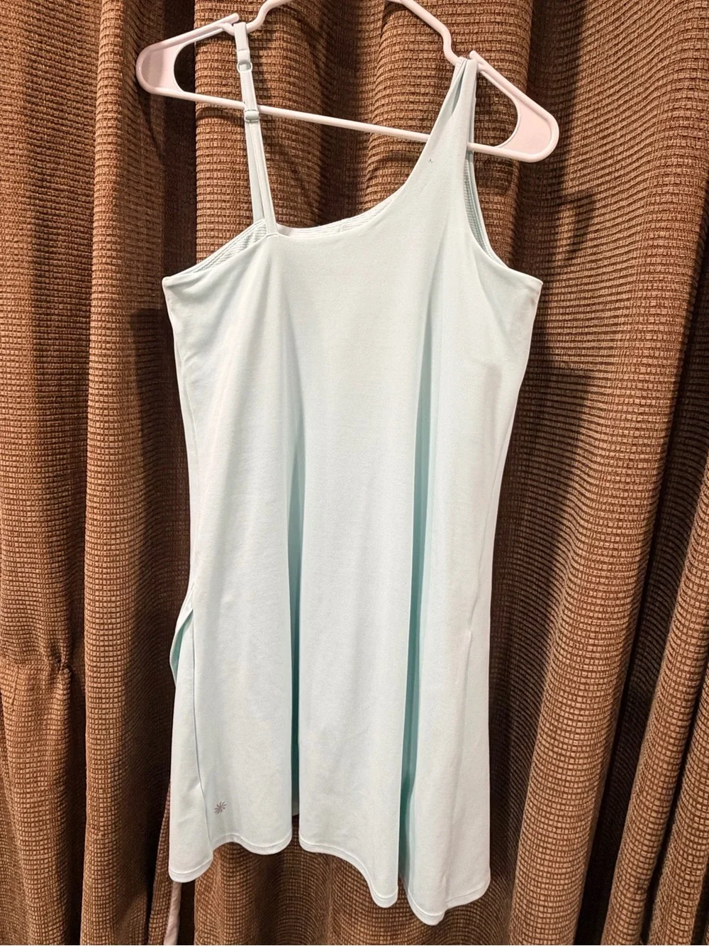Athleta White Asymmetrical One-Shoulder Mini Dress